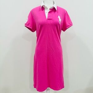 Ralph Lauren Sport Polo Shirt Dress Short Sleeve Pink Size XL Women’s